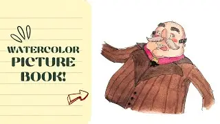 Cozy Watercolor Character 🍂 | Children&rsquo;s Illustration Vibes