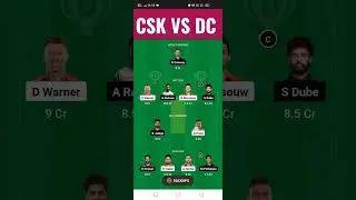 DC vs.CSK Match Dream Team 💗 #ipl2023 #dream11