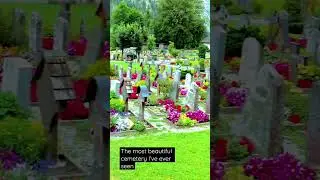 The Most Beautiful Cemetery in the World -Lauterbrunnen #shorts #travel #switzerland  #walkthrough