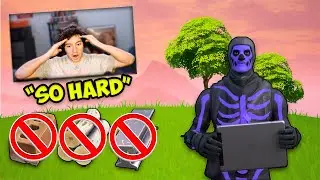 NO BUILD challenge in Fortnite.... (VERY HARD) 😡