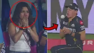 Avneet kaur was fully Shocked when Cotzea Drop Catch of Rohit Sharma😱#avneetkaur