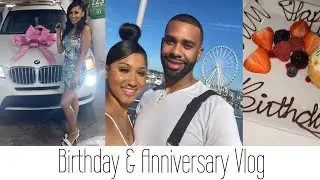 BIRTHDAY/ANNIVERSARY VLOG | MY HUSBAND SURPRISED ME!!