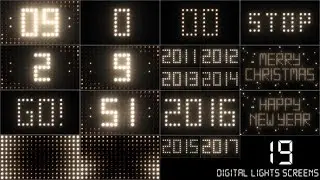 2021 Countdown 2020 Counter Clock Light Timer Animation Motion Graphics Christmas New Year Eve