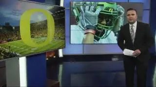 Darren Carrington kicked off Ducks football team