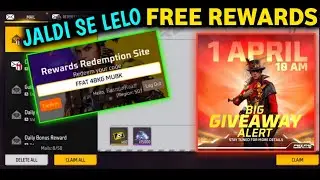 1 APRIL BIG GIVEWAY REDEEM CODE 😳 | FREE FIRE NEW REDEEM CODE | Free Fire New Event