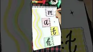 front page idea #short#FUN WITH CALLIGRAPHY 💖#Mathematics#diy