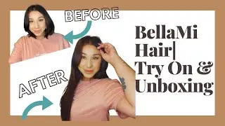 BellaMi Hair Extension Try on and Unboxing