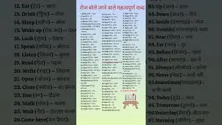 Word Meaning Practice | daily use sentences | English Speaking Practice | #short #shorts #ytshorts