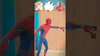 Door khulte hi kaun niklega 😱Motu vs Shinchan vs Spider-Man 🆚Lion surprise challenge 🦁🔥