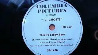 Theater  Lobby Spot 13 Ghosts 1960 film 