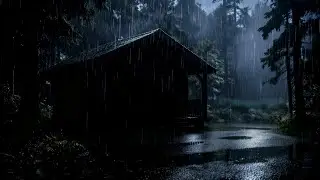 Cozy Forest Cabin at Night 🌧 Soothing Rain Sounds for Sleeping