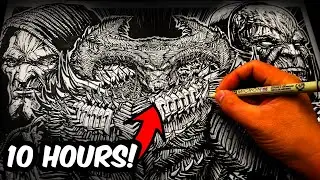 Проливание КОФЕ на 10-ЧАСОВОЙ РИСУНОК????