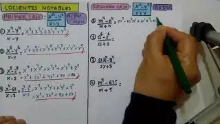 COCIENTES NOTABLES -FACIL EXPLICACION