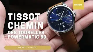 UNBOXING 39 MM TISSOT CHEMIN DES TOURELLES POWERMATIC 80 T139.807.16.041.00