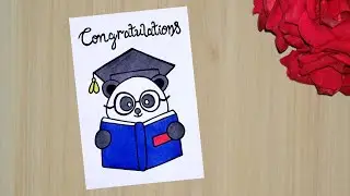 Graduation Card Making //How To Draw Graduation Card //Congratulations Card