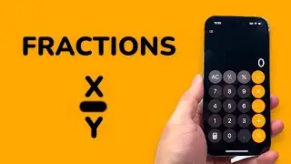 How To Put Fractions on iPhone Calculator?