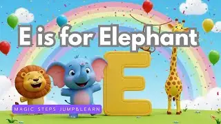 E is for Elephant Song 🐘 | เพลงสอนภาษาอังกฤษเด็กๆ ตัวอักษร E | Alphabet Kids Song