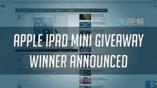 Announcing the Apple iPad mini giveaway winner!