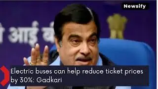 Electric buses can help reduce ticket prices by 30%: Gadkari #shorts #electricvehicle #india