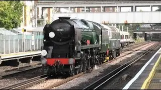 34028 Eddystone Returns to The Mainline After 60 Years! 34028 + 33012 on a Test Run 03/09/25