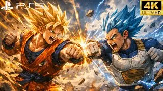Son Goku vs Vegeta vs Son Gohan Dragon Ball Z Kakarot (Sangoku) Playstation 5 (PS5) 4K 60FPS