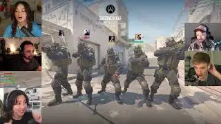 Squeex CARRIES the CS2 lobby... (ft. Fuslie, Valkyrae, Ellum, and Chatterbox)