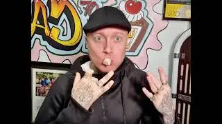 Talented baker eats his own hand cake