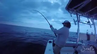 Chased by a major thunderstorm fishing offshore at night