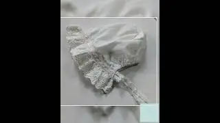 Cotton Eyelet Baby Bonnet