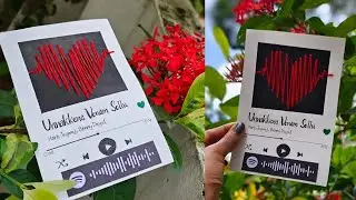 DIY Spotify Card with String Heart | 5 minute craft | Daydreamer Merin