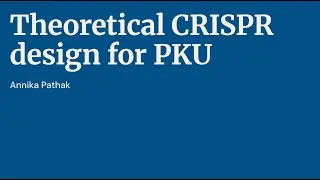 Theoretical CRISPR design for PKU