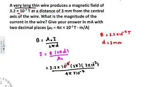 What is the magnitude of the current in the wire? - EM Field and Photons