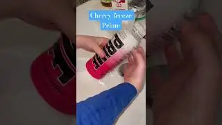 Cherry freeze Prime change color to blue#ksiprime #drinkprime #primehydration #prime