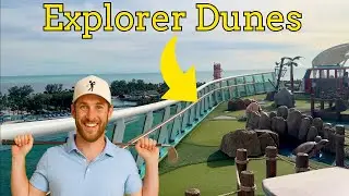 Мини-гольф на борту лайнера Explorer of the Seas компании Royal Caribbean.