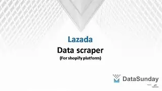 DataSunday.com - Lazada Data Scraper, Product & Sales for shopify platform