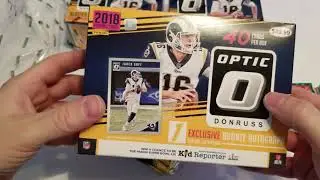 2018 Donruss Optic Football Retail Mega Box Bronze Auto!