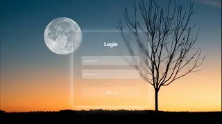 Glassmorphism Login Form Using HTML & CSS | Modern UI Design
