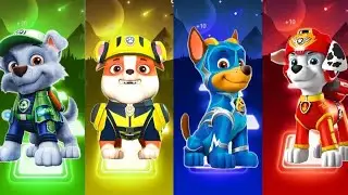 Paw Patrol Team Skye vs Ryder vs Rubble vs Chase Coffin Dance Music Tiles Hop Edm Rush