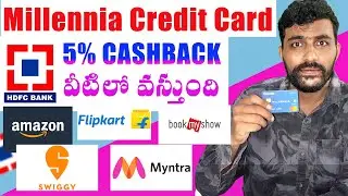 HDFC Millennia Credit Card Benefits Telugu 2025| Best Cashback Credit Card ?| Credit cards Review