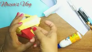 Making Paper Octahedron or Triangle|| Origami Tutorial || Easy Craft tutorial ll DIY l Crafty Canvas
