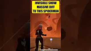 Invisible 2 HP Comeback Against Spiderman #invisiblewoman #spiderman #marvel #marvelrivalsclips