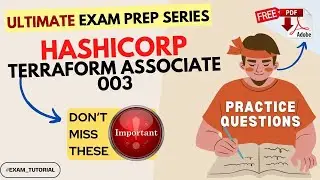 HashiCorp V-003 🔥 IMPORTANT TOPICS 🔥 HashiCorp Terraform Associate | Exam Tutorial | Latest PDF