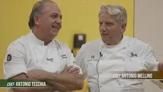 Il bistellato Antonio Mellino, per una quattro mani, con il nostro chef Antonio Tecchia