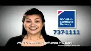 NSO Birth Certificate Delivery (02) 737-1111 TVC Faces 15s Teleserv