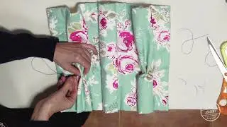 How to form a hand-sewn Double pleat for the professional curtain finish www.softfurnishers.com