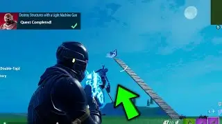Destroy Structures with a Light Machine Gun || Fortnite week 5 Quests