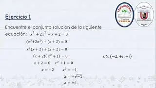 Ecuaciones de grado mayor o igual que 3