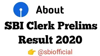 SBI Clerk Prelims result 2020/ SBI Clerk Pre Cutoff State Wise + Category Wise