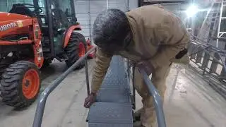 Ballymore 12 Step Fold and Store Rolling Ladder - Model FAWL-12-P