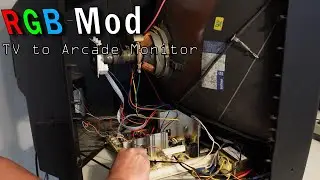 Mod a TV into an RGB Arcade monitor for Mister FPGA, with generic arcade monitor chassis